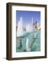 Contemporary Architecture and Al Markaziyah Gardens and Fountain-Frank Fell-Framed Photographic Print