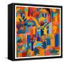 Contemporary Art Abstract Original Composition-isaxar-Framed Stretched Canvas