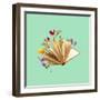 Contemporary Art Collage, Modern Design. Summertime Mood-master1305-Framed Photographic Print