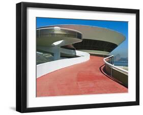 Contemporary Art Museum, Niteroi, Brazil-George Oze-Framed Premium Photographic Print