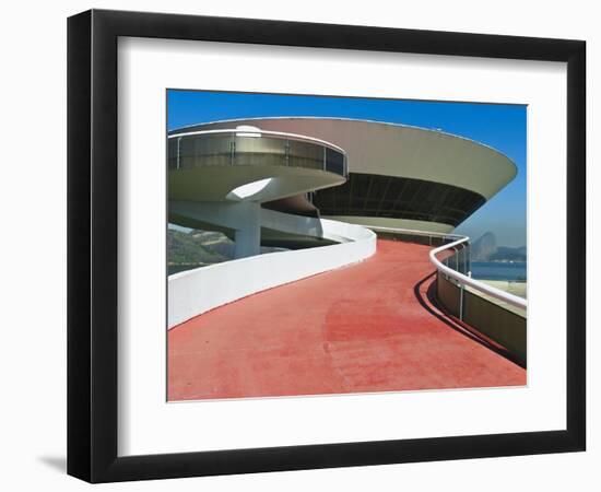 Contemporary Art Museum, Niteroi, Brazil-George Oze-Framed Photographic Print