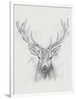 Contemporary Elk Sketch I-null-Framed Art Print