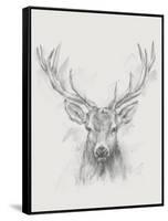 Contemporary Elk Sketch I-null-Framed Stretched Canvas