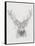 Contemporary Elk Sketch I-null-Framed Stretched Canvas