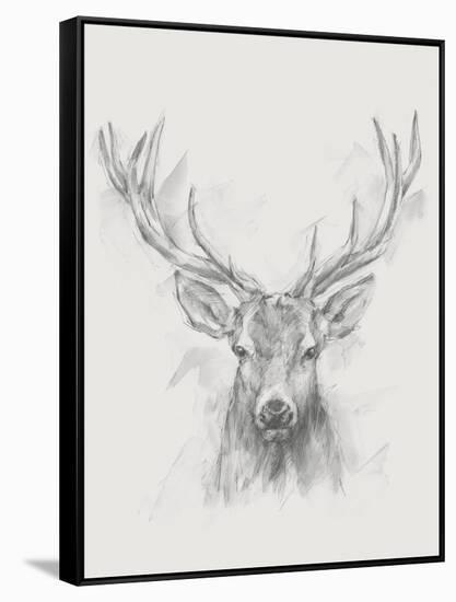 Contemporary Elk Sketch I-null-Framed Stretched Canvas