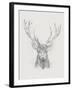 Contemporary Elk Sketch II-null-Framed Art Print