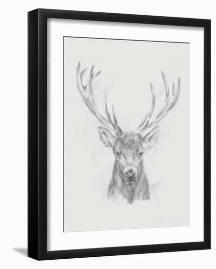 Contemporary Elk Sketch II-null-Framed Art Print