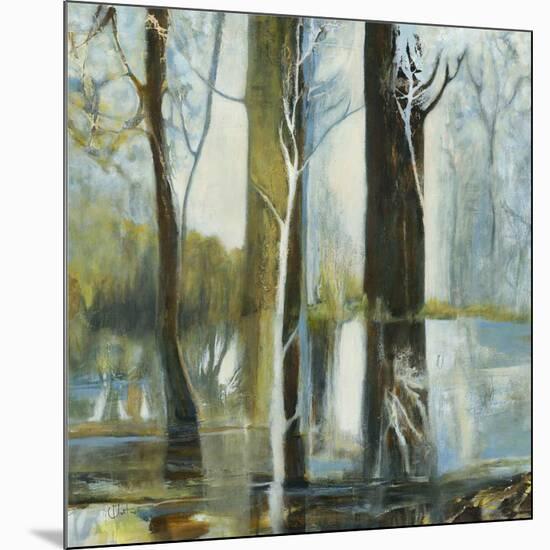 Contemporary Forest 1-Kathleen Cloutier-Mounted Art Print