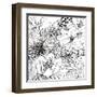 Contemporary Garden II Black and White-Michael Mullan-Framed Art Print