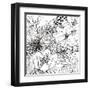 Contemporary Garden II Black and White-Michael Mullan-Framed Art Print