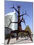 Contemporary Iron Sun Man (Homem-Sol) Sculpture by Jorge Vieira at the Park of Nations (Parque Das-Stuart Forster-Mounted Photographic Print