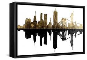 Contemporary NY Gold-Patricia Pinto-Framed Stretched Canvas