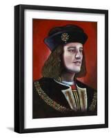 Contemporary Painting of King Richard III (1452-148), 2013-Karen Humpage-Framed Giclee Print