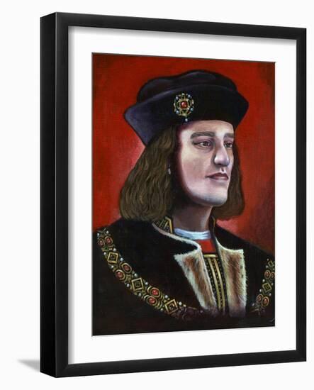 Contemporary Painting of King Richard III (1452-148), 2013-Karen Humpage-Framed Giclee Print