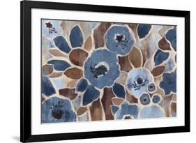 Contemporary Tapestry Blue-Silvia Vassileva-Framed Art Print