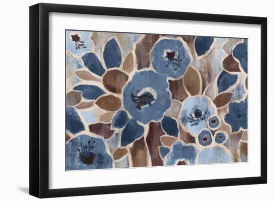 Contemporary Tapestry Blue-Silvia Vassileva-Framed Art Print