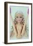 Contemporary Woman Doll with Stereotypical Big Green Eyes-Den Reader-Framed Photographic Print