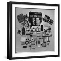 Content's of Country Dr. Ernest Ceriani's Medical Bag-W. Eugene Smith-Framed Photographic Print