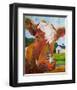 Contented Cattle I-null-Framed Art Print