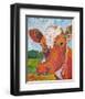 Contented Cattle II-null-Framed Art Print