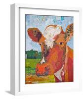 Contented Cattle II-null-Framed Art Print