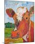 Contented Cattle II-null-Mounted Art Print