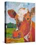 Contented Cattle II-null-Stretched Canvas