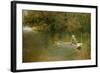 Contentment, a Corner of a Norfolk Broad-George Parsons Norman-Framed Giclee Print