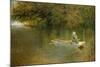 Contentment, a Corner of a Norfolk Broad-George Parsons Norman-Mounted Giclee Print