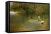 Contentment, a Corner of a Norfolk Broad-George Parsons Norman-Framed Stretched Canvas