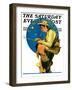 "Contentment" Saturday Evening Post Cover, August 28,1926-Norman Rockwell-Framed Giclee Print