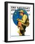 "Contentment" Saturday Evening Post Cover, August 28,1926-Norman Rockwell-Framed Giclee Print