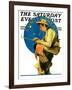 "Contentment" Saturday Evening Post Cover, August 28,1926-Norman Rockwell-Framed Giclee Print