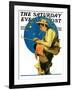 "Contentment" Saturday Evening Post Cover, August 28,1926-Norman Rockwell-Framed Giclee Print