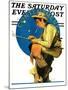 "Contentment" Saturday Evening Post Cover, August 28,1926-Norman Rockwell-Mounted Giclee Print