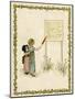 Contents Page Design, a Day in a Child's Life-Kate Greenaway-Mounted Art Print