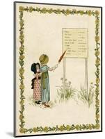 Contents Page Design, a Day in a Child's Life-Kate Greenaway-Mounted Art Print