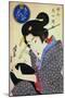 Contest of Beauties: a Geisha from the Eastern Capital, C1830-Keisai Eisen-Mounted Giclee Print