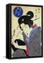 Contest of Beauties: a Geisha from the Eastern Capital, C1830-Keisai Eisen-Framed Stretched Canvas