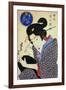 Contest of Beauties: a Geisha from the Eastern Capital, C1830-Keisai Eisen-Framed Giclee Print