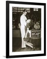 Contestants in a dance marathon, Chicago, Illinois, USA, 1930-Unknown-Framed Photographic Print