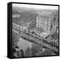 Contestants in the 1948 Tour De France Parade up the Champs Elysees-null-Framed Stretched Canvas