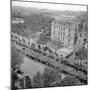 Contestants in the 1948 Tour De France Parade up the Champs Elysees-null-Mounted Premium Photographic Print