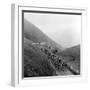 Contestants in the Grueling Tour De France are Seen on Their Way to the Mente Pass-null-Framed Photographic Print