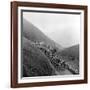 Contestants in the Grueling Tour De France are Seen on Their Way to the Mente Pass-null-Framed Photographic Print