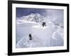 Contimplating the Route, Khumbu Ice Fall-Michael Brown-Framed Premium Photographic Print