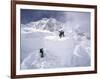 Contimplating the Route, Khumbu Ice Fall-Michael Brown-Framed Premium Photographic Print