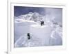 Contimplating the Route, Khumbu Ice Fall-Michael Brown-Framed Premium Photographic Print