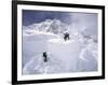 Contimplating the Route, Khumbu Ice Fall-Michael Brown-Framed Premium Photographic Print