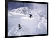 Contimplating the Route, Khumbu Ice Fall-Michael Brown-Framed Premium Photographic Print